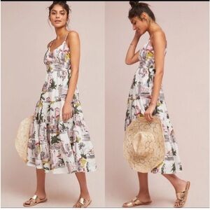 Anthropology lazy bones city escape midi dress size XS